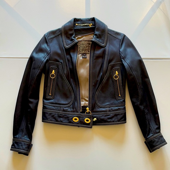 Coach Genuine Leather Jacket 